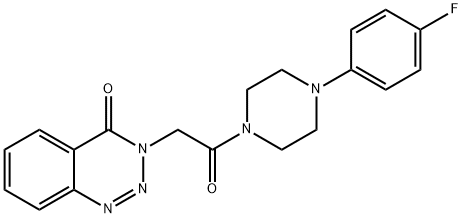 3-(2-(4-(4-fluorophenyl)piperazin-1-yl)-2-oxoethyl)benzo[d][1,2,3]triazin-4(3H)-one Structure