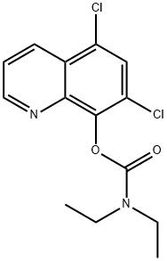 5,7-dichloroquinolin-8-yl diethylcarbamate 구조식 이미지