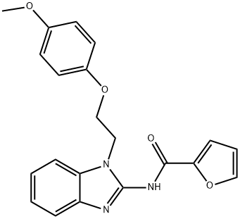 N-{1-[2-(4-methoxyphenoxy)ethyl]-1H-benzimidazol-2-yl}furan-2-carboxamide Structure