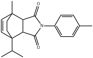 4-isopropyl-7-methyl-2-(p-tolyl)-3a,4,7,7a-tetrahydro-1H-4,7-ethanoisoindole-1,3(2H)-dione Structure
