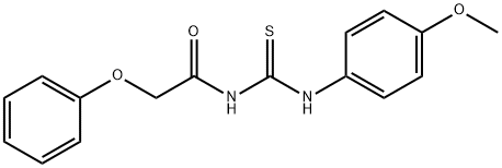 N-{[(4-methoxyphenyl)amino]carbonothioyl}-2-phenoxyacetamide Structure