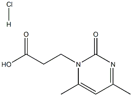 3-(4,6-dimethyl-2-oxopyrimidin-1(2H)-yl)propanoic acid hydrochloride 구조식 이미지