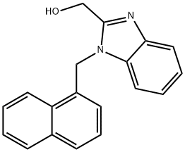 (1-(naphthalen-1-ylmethyl)-1H-benzo[d]imidazol-2-yl)methanol 구조식 이미지