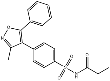 N-((4-(3-methyl-5-phenylisoxazol-4-yl)phenyl)sulfonyl)propionamide Structure