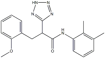 N-(2,3-dimethylphenyl)-3-(2-methoxyphenyl)-2-(2H-tetrazol-5-yl)propanamide Structure