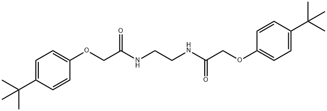 N,N'-1,2-ethanediylbis[2-(4-tert-butylphenoxy)acetamide] Structure