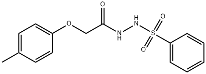 2-(4-methylphenoxy)-N'-(phenylsulfonyl)acetohydrazide Structure