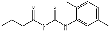 N-{[(2,5-dimethylphenyl)amino]carbonothioyl}butanamide 구조식 이미지