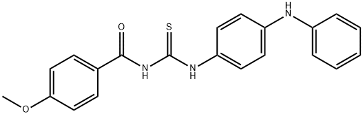 N-{[(4-anilinophenyl)amino]carbonothioyl}-4-methoxybenzamide Structure