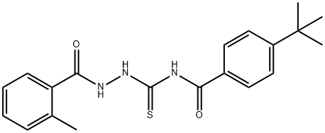 4-tert-butyl-N-{[2-(2-methylbenzoyl)hydrazino]carbonothioyl}benzamide Structure