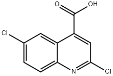 2,6-DICHLORO-4-QUINOLINECARBOXYLIC ACID 구조식 이미지