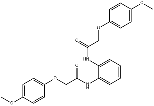 N,N'-1,2-phenylenebis[2-(4-methoxyphenoxy)acetamide] Structure