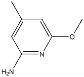 6-methoxy-4-methylpyridin-2-amine 구조식 이미지