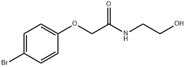 2-(4-bromophenoxy)-N-(2-hydroxyethyl)acetamide Structure