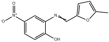 2-{[(5-methyl-2-furyl)methylene]amino}-4-nitrophenol Structure