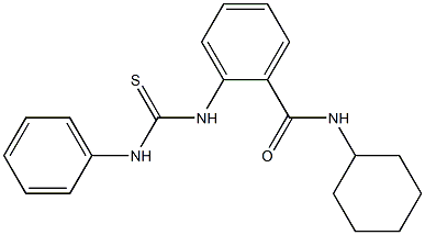 2-[(anilinocarbonothioyl)amino]-N-cyclohexylbenzamide Structure