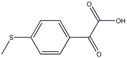 [4-(Methylthio)phenyl]glyoxylic acid Structure