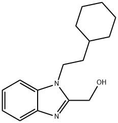 (1-(2-cyclohexylethyl)-1H-benzo[d]imidazol-2-yl)methanol 구조식 이미지