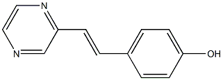 4-(2-Pyrazinylethenyl)phenol 구조식 이미지