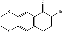 2-BROMO-6,7-DIMETHOXY-3,4-DIHYDRONAPHTHALEN-1(2H)-ONE 구조식 이미지