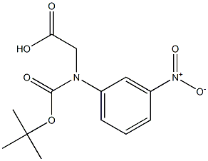 N-Boc-RS-3-Nitrophenylglycine 구조식 이미지