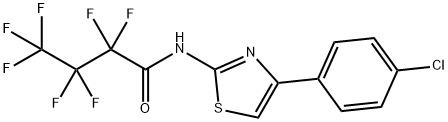 N-[4-(4-chlorophenyl)-1,3-thiazol-2-yl]-2,2,3,3,4,4,4-heptafluorobutanamide Structure