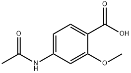 4-Acetamido-2-methoxybenzoic acid 구조식 이미지