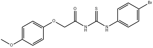 N-{[(4-bromophenyl)amino]carbonothioyl}-2-(4-methoxyphenoxy)acetamide Structure