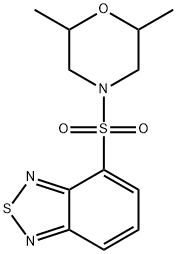 4-(2,1,3-benzothiadiazol-4-ylsulfonyl)-2,6-dimethylmorpholine Structure