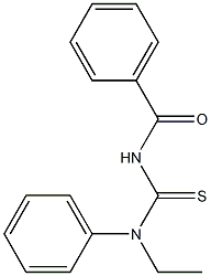 N-[ethyl(phenyl)carbamothioyl]benzamide 구조식 이미지