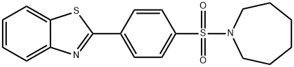 2-(4-(azepan-1-ylsulfonyl)phenyl)benzo[d]thiazole Structure