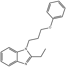 2-ethyl-1-(3-phenoxypropyl)-1H-benzo[d]imidazole Structure