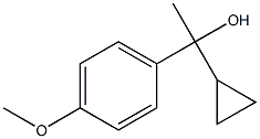 1-cyclopropyl-1-(4-methoxyphenyl)ethanol Structure