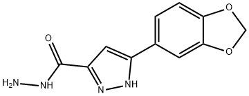 3-(1,3-benzodioxol-5-yl)-1H-pyrazole-5-carbohydrazide 구조식 이미지