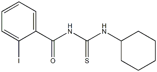 N-[(cyclohexylamino)carbonothioyl]-2-iodobenzamide 구조식 이미지