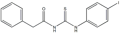 N-{[(4-iodophenyl)amino]carbonothioyl}-2-phenylacetamide 구조식 이미지