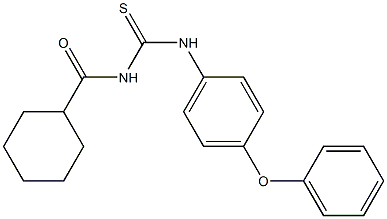 N-{[(4-phenoxyphenyl)amino]carbonothioyl}cyclohexanecarboxamide 구조식 이미지