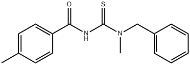 N-{[benzyl(methyl)amino]carbonothioyl}-4-methylbenzamide 구조식 이미지