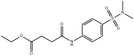 ethyl 4-({4-[(dimethylamino)sulfonyl]phenyl}amino)-4-oxobutanoate 구조식 이미지