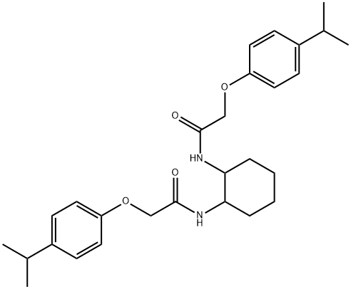 N,N'-1,2-cyclohexanediylbis[2-(4-isopropylphenoxy)acetamide] Structure