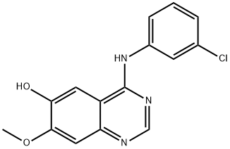 6-Quinazolinol, 4-[(3-chlorophenyl)amino]-7-methoxy- Structure