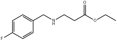 ethyl 3-{[(4-fluorophenyl)methyl]amino}propanoate 구조식 이미지