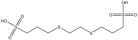 1-Propanesulfonic acid, 3,3'-[1,2-ethanediylbis(thio)]bis- Structure