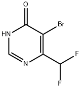 5-bromo-6-(difluoromethyl)pyrimidin-4-ol 구조식 이미지