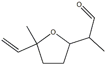 2-(5-ethenyl-5-methyl-oxolan-2-yl)propanal Structure