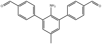 [1,1':3',1''-Terphenyl]-4,4''-dicarboxaldehyde, 2'-amino-5'-methyl- Structure