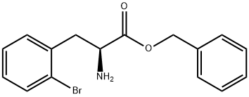 2-bromo- L-Phenylalanine, phenylmethyl ester 구조식 이미지