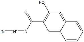 2-Naphthalenecarbonylazide, 3-hydroxy- 구조식 이미지