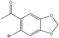 Ethanone,1-(6-bromo-1,3-benzodioxol-5-yl)- 구조식 이미지