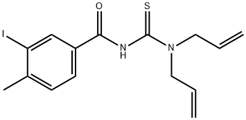 N-[(diallylamino)carbonothioyl]-3-iodo-4-methylbenzamide 구조식 이미지